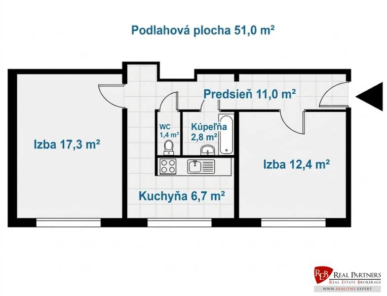 pôdorys pred rekonštrukciou